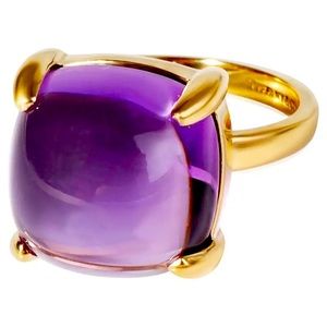 Tiffany & Co. Sugar Stack Amethyst Ring in 18k Yellow Gold